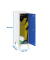 Spind SIMONLOCKER DISM weiß, blau 8425437121708, 1 Schließfach 40,0 x 50,0 x 101,5 cm