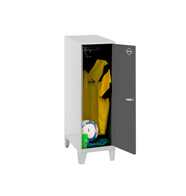 Spind SIMONLOCKER DISM weiß, anthrazit 8425437121715, 1 Schließfach 40,0 x 50,0 x 101,5 cm