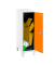 Spind SIMONLOCKER DISM weiß, orange 8425437121739, 1 Schließfach 40,0 x 50,0 x 101,5 cm