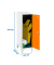 Spind SIMONLOCKER DISM weiß, orange 8425437121739, 1 Schließfach 40,0 x 50,0 x 101,5 cm