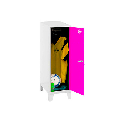 Spind SIMONLOCKER DISM weiß, pink 8425437121746, 1 Schließfach 40,0 x 50,0 x 101,5 cm