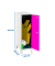 Spind SIMONLOCKER DISM weiß, pink 8425437121746, 1 Schließfach 40,0 x 50,0 x 101,5 cm