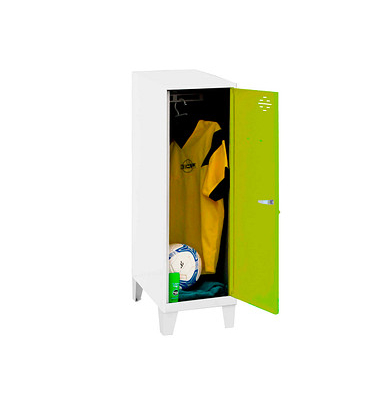 Spind SIMONLOCKER DISM weiß, grün 8425437121753, 1 Schließfach 40,0 x 50,0 x 101,5 cm