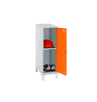 Spind SIMONLOCKER DISM grau, orange 8425437122040, 1 Schließfach 40,0 x 50,0 x 101,5 cm
