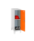 Spind SIMONLOCKER DISM grau, orange 8425437122040, 1 Schließfach 40,0 x 50,0 x 101,5 cm