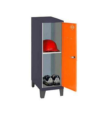 Spind SIMONLOCKER DISM anthrazit, orange 8425437122101, 1 Schließfach 40,0 x 50,0 x 101,5 cm