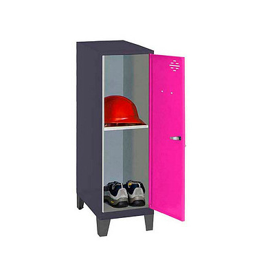 Spind SIMONLOCKER DISM anthrazit, pink 8425437122118, 1 Schließfach 40,0 x 50,0 x 101,5 cm