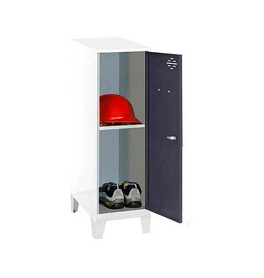 Spind SIMONLOCKER DISM weiß, anthrazit 8425437122156, 1 Schließfach 40,0 x 50,0 x 101,5 cm