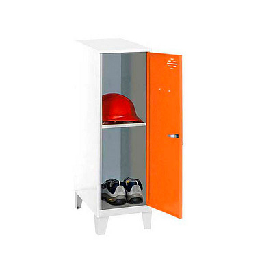Spind SIMONLOCKER DISM weiß, orange 8425437122170, 1 Schließfach 40,0 x 50,0 x 101,5 cm