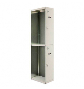 Anbau-Spind SIMONLOCKER DIY grau 8435104936269, 2 Schließfächer 40,0 x 50,0 x 180,0 cm