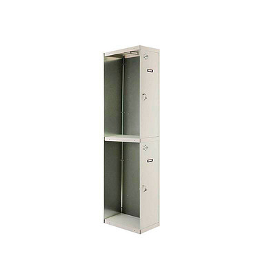 Anbau-Spind SIMONLOCKER DIY grau 8435104936269, 2 Schließfächer 40,0 x 50,0 x 180,0 cm