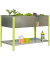 Hochbeet SIMONGARDEN URBAN TOP Metall silber, grün rechteckig 120,0 x 85,0 cm