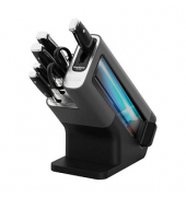 Messerblock Foodi StaySharp schwarz, silber