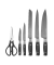 Messerblock Foodi StaySharp schwarz, silber