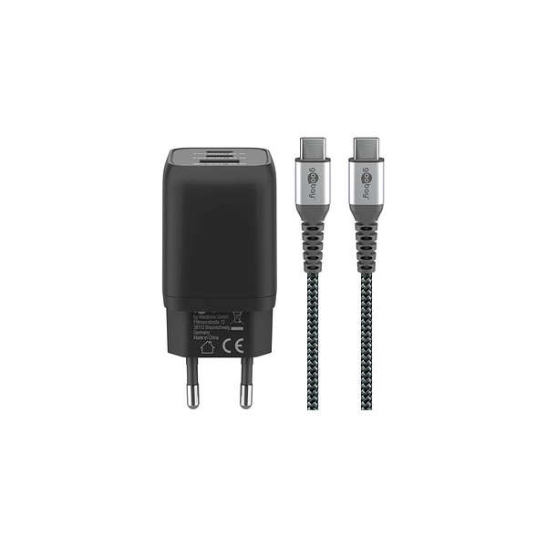 4040849701801 - Ladekabel mit Adapter schwarz 10 m 65 Watt 4040849701801 goobay 4040849701801 - Ladekabel mit Adapter schwarz 10 m 65 Watt 4040849701801 goobay