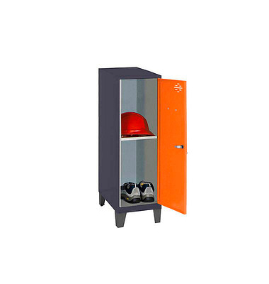 Spind SIMONLOCKER DISM SINGLE anthrazit, orange 8425437120787, 1 Schließfach 30,0 x 50,0 x 101,5 cm