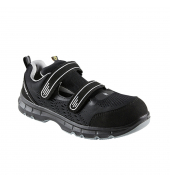 Sicherheitssandalen FlexStar, S1PS, ESD, Unisex, schwarz/grau, Größe 40