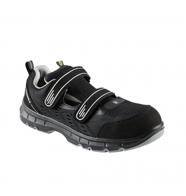 Sicherheitssandalen FlexStar, S1PS, ESD, Unisex, schwarz/grau, Größe 40