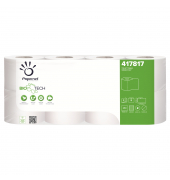 Toilettenpapier BioTech, ohne, 417817, 3-lagig, wei&szlig;, 250 Blatt / Rolle,