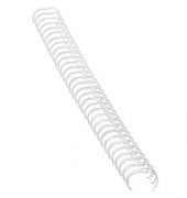 Drahtbinderücken 53274 weiß 3:1 34 Ringe auf A4 130 Blatt 14mm