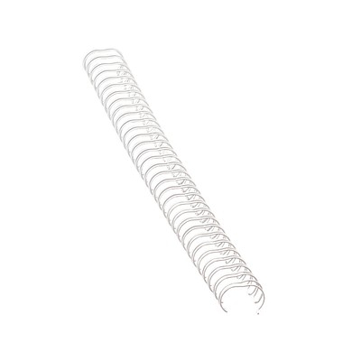Drahtbinder&uuml;cken 53274, 3:1, 34 Ringe auf A4, wei&szlig;, 14mm