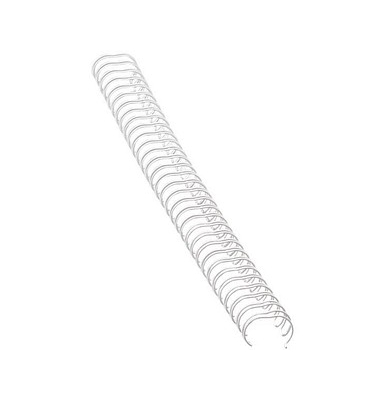 Drahtbinder&uuml;cken 53270, 3:1, 34 Ringe auf A4, wei&szlig;, 12mm