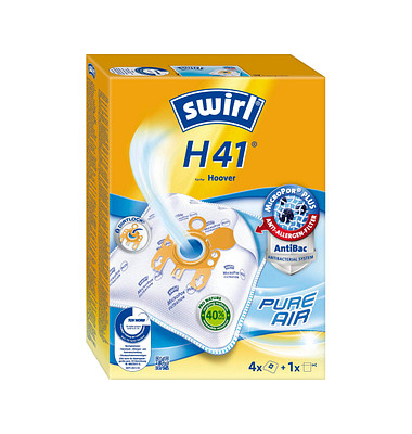 4 swirl MicroPor Plus H 41 Staubsaugerbeutel