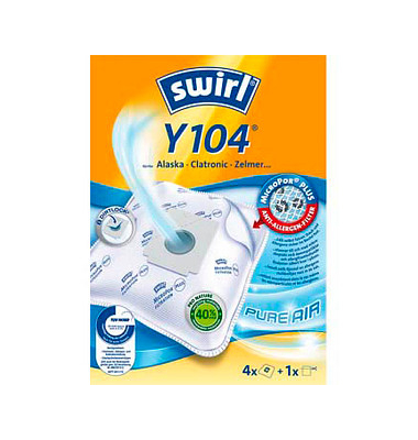 4 swirl MicroPor Plus Y 104 Staubsaugerbeutel