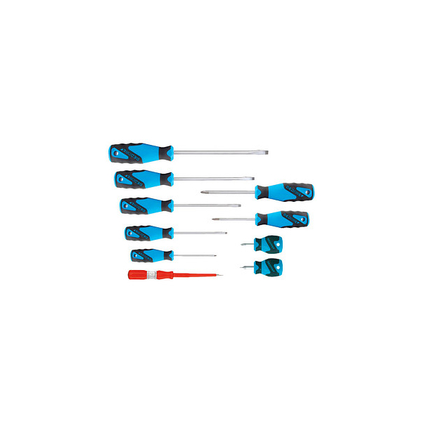 4010886812402 - Werkstatt Schraubendreher-Set 10teilig Schlitz Kreuzschlitz Phillips - Gedore 4010886812402 - Werkstatt Schraubendreher-Set 10teilig Schlitz Kreuzschlitz Phillips - Gedore