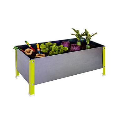 Hochbeet SIMONGARDEN URBAN Metall grün, silber rechteckig 90,0 x 41,0 cm