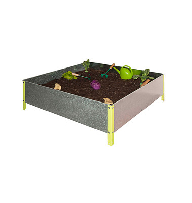 Hochbeet SIMONGARDEN URBAN Metall grün, silber rechteckig 120,0 x 41,0 cm
