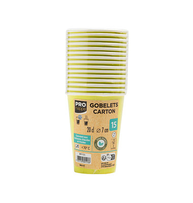 15 PROnappe Einweg-Kaffeebecher 200,0 ml