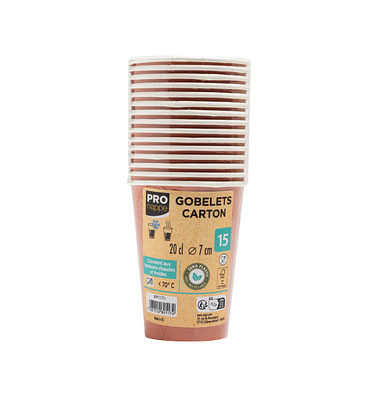 15 PROnappe Einweg-Kaffeebecher 200,0 ml