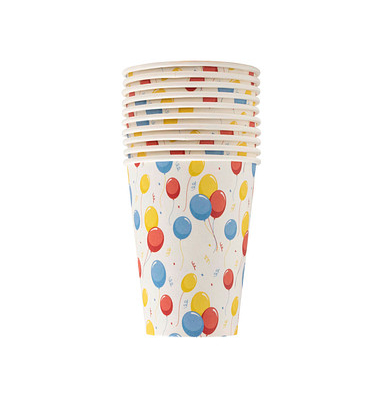 10 PROnappe Einweg-Kaffeebecher Ballons 200,0 ml