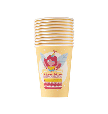 10 PROnappe Einweg-Kaffeebecher Fee 200,0 ml