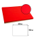500 PROnappe Platzsets Tiss Lack rot 30,0 x 40,0 cm