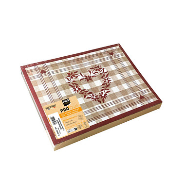 400 PROnappe Platzsets Edelweiß mehrfarbig 30,0 x 40,0 cm