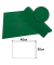 100 PROnappe Platzsets grün 30,0 x 40,0 cm