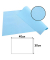 100 PROnappe Platzsets blau 30,0 x 40,0 cm
