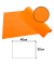 100 PROnappe Platzsets orange 30,0 x 40,0 cm