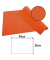 100 PROnappe Platzsets orange 30,0 x 40,0 cm