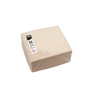 Servietten creme 2-lagig 20,0 x 20,0 cm