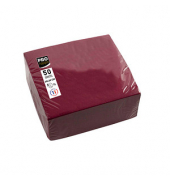 Servietten bordeaux 2-lagig 20,0 x 20,0 cm