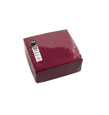 Servietten bordeaux 2-lagig 20,0 x 20,0 cm