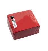 Servietten SV622009I, rot / Uni, 2-lagig, 40x40cm