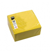 Servietten gelb 2-lagig 20,0 x 20,0 cm