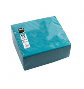 Servietten türkis 2-lagig 20,0 x 20,0 cm