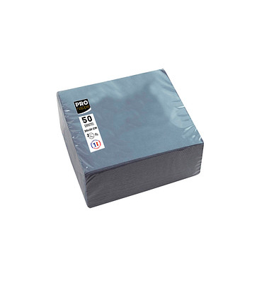 Servietten grau 2-lagig 20,0 x 20,0 cm