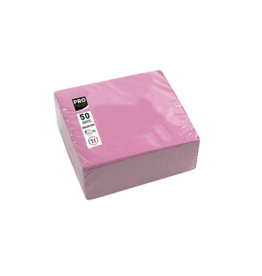 Servietten rosa 2-lagig 20,0 x 20,0 cm