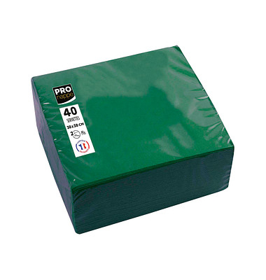Servietten tannengrün 2-lagig 19,0 x 19,0 cm